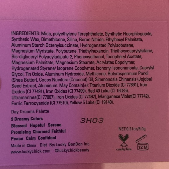 Lucky chick eyeshadow palette in daydreams - Picture 5 of 7